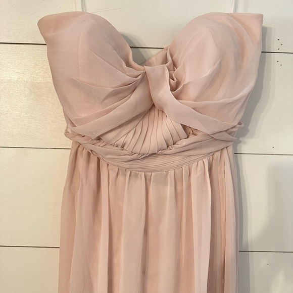 NWT BIRDY GREY 3X Grace convertible pale pink flowy woman maxi bridal dress - Picture 3 of 10